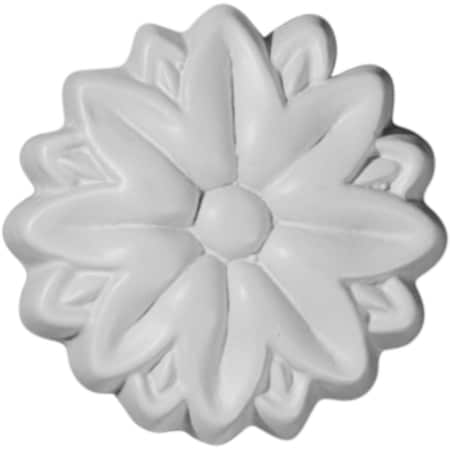 Ekena Millwork 2 1/8"OD x 1/4"P Hurley Round Rosette ROS02X02HU